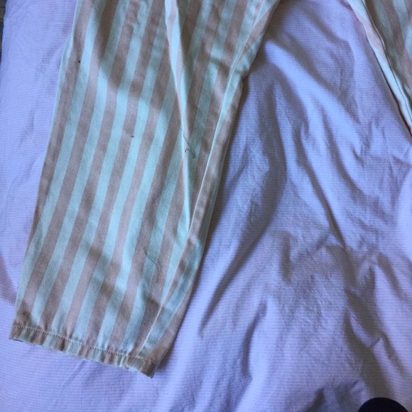 Pink and White Stripped Pants NWOT - Picture 8 of 9